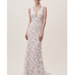 BHLDN Anthro dress. Size 12, Ivory. No alterations made. Only worn for 3 hours.